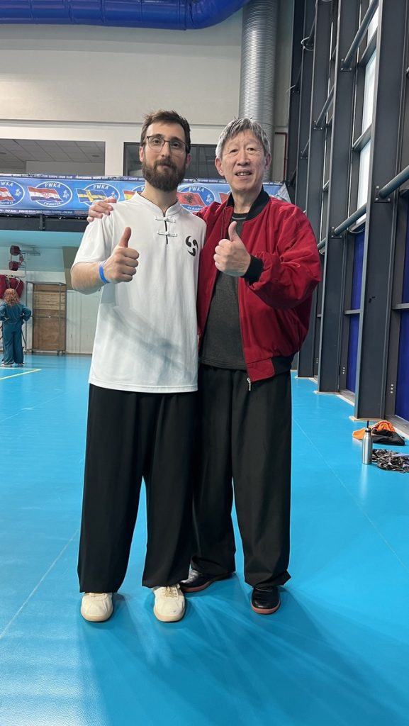 Andrea e il Maestro Tang Tung Wing
